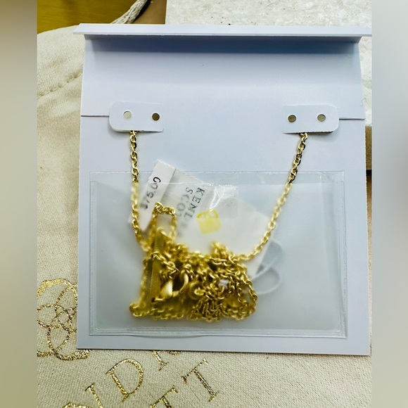 NEW! Kendra Scott Mikki Purple Mauve Ombre Gold Pave Short Pendant Necklace - Picture 12 of 15